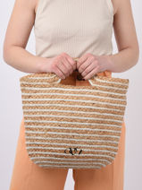 Sac Port Main Riviera Paille Etrier Beige riviera ERIV055M-vue-porte