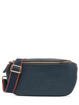 Large Leather Fulgurant Belt Bag Etrier Blue fulgurant EFUL022L