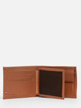 Wallet Leather Etrier Brown madras EMAD121-vue-porte