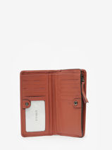 Leather Blazer Wallet Etrier Orange blazer EBLA091M-vue-porte