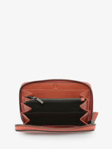 Coin Purse Leather Etrier Orange blazer EBLA090M-vue-porte
