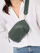 Leather Tradition Belt Bag Etrier Green tradition EHER022M-vue-porte