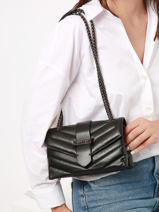 Sac Port paule Rafale Cuir Etrier Noir rafale ERAF002R-vue-porte