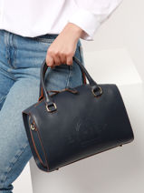 Sac Port Main Fulgurant Cuir Etrier Bleu fulgurant EFUL036M-vue-porte