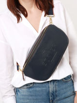 Sac Banane L Fulgurant Cuir Etrier Bleu fulgurant EFUL022L-vue-porte