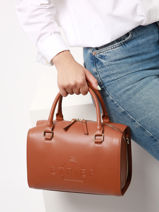Handtas Fulgurant Leather Etrier Brown fulgurant EFUL036M-vue-porte
