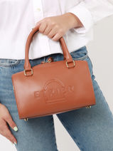 Handbag Fulgurant Leather Etrier Brown fulgurant EFUL036S-vue-porte