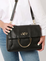 Sac Bandoulire Jumping Etrier Noir jumping EJUM051M-vue-porte