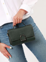 Cross Body Tas Altesse Leder Etrier Groen altesse EALT048S-vue-porte