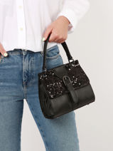 Handbag Equilibre Night Etrier Black equilibre night EEQU001F-vue-porte