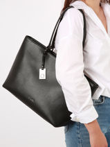 Sac Port paule Blazer Cuir Etrier Noir blazer EBLA013M-vue-porte