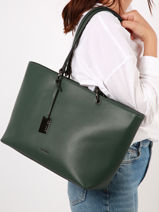 Shoulder Bag Blazer Leather Etrier Green blazer EBLA013M-vue-porte