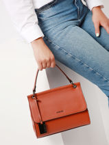 Shoulder Bag Blazer Leather Etrier Orange blazer EBLA001M-vue-porte