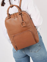 Sac  Dos Business Etrier Marron tradition EHER037B-vue-porte
