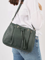 Sac Bandoulire Tradition Cuir Etrier Vert tradition CA21065-vue-porte