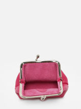 Coin Purse Leather Etrier Pink madras EMAD654-vue-porte