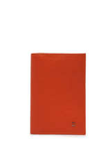 Leather Document Holder Madras Etrier Orange madras EMAD429