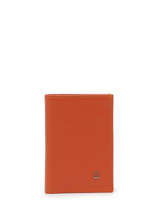 Porte-cartes Madras Cuir Etrier Orange madras EMAD013