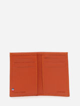 Leather Cardholder Madras Etrier Orange madras EMAD013-vue-porte