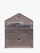 Leather Wallet Etincelle Etrier Pink etincelle irisee EETI054-vue-porte