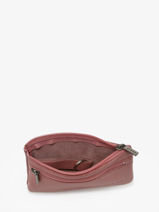 Coin Purse Leather Etrier Pink paris EPAR612-vue-porte