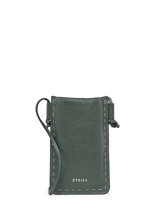 Leather Tradition Phone Pouch Etrier Green tradition EHER025M
