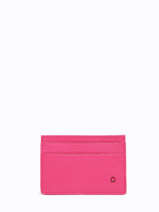 Porte-cartes Cuir Etrier Rose madras EMAD053