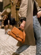 Cross Body Tas Altesse Leather Etrier Brown altesse EALT048M