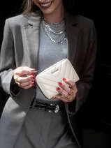 Portemonnee Leather Etrier Beige rafale ERAF090M