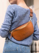 Medium Leather Fulgurant Belt Bag Etrier Brown fulgurant EFUL022M