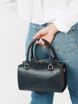Handbag Fulgurant Leather Etrier Blue fulgurant EFUL036S-vue-porte