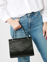 Crossbody Bag Tonnerre Leather Etrier Black tonnerre ETON001M-vue-porte