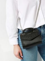 Cross Body Tas Tonnerre Leder Etrier Zwart tonnerre ETON001S-vue-porte