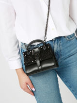 Cross Body Tas Equilibre Night Etrier Zwart equilibre night EEQU001S-vue-porte