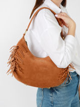 Shoulder Bag Voltige Etrier Brown voltige EVOL017M-vue-porte