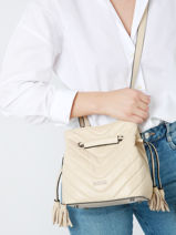 Cross Body Tas Rafale Leather Etrier Beige rafale ERAF004S-vue-porte