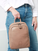 Backpack Etrier Brown balade EBAL047M-vue-porte