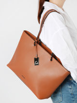 Shoulder Bag Blazer Leather Etrier Brown blazer EBLA013M-vue-porte
