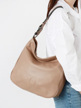 Shoulder Bag And Strap Balade Leather Etrier Brown balade EBAL16-vue-porte