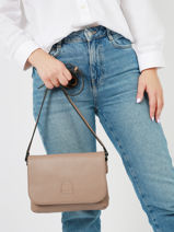 Shoulder Bag Balade Leather Etrier Brown balade EBAL20-vue-porte