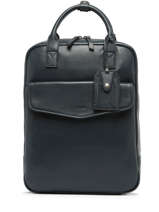 Leather Flandres Business Backpack Etrier Blue flandres EFLA8271