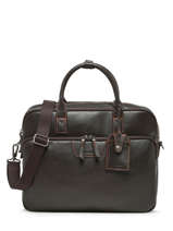 2-compartment  Business Bag Etrier Brown foulonne EFOU8152