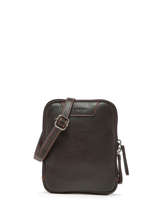 Small Leather Foulonn� Crossbody Bag Etrier Brown foulonne EFOU728S