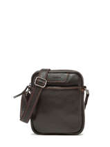 Small Leather Foulonn� Crossbody Bag Etrier Brown foulonne EFOU729S