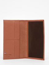 Checkholder Leather Etrier Brown madras EMAD905-vue-porte