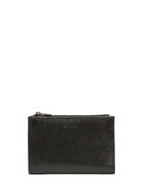 Porte-monnaie Cuir Etrier Noir etincelle irisee EETI619
