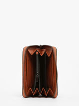 Coin Purse Leather Etrier Brown blazer EBLA090M-vue-porte