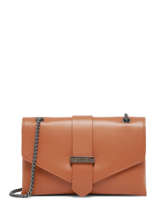 Shoulder Bag Jana Bloc Leather Etrier Brown jana bloc EJBC002T
