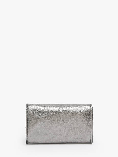 Leather Coin Purse Etincelle Etrier Silver etincelle irisee EETI650 other view 2