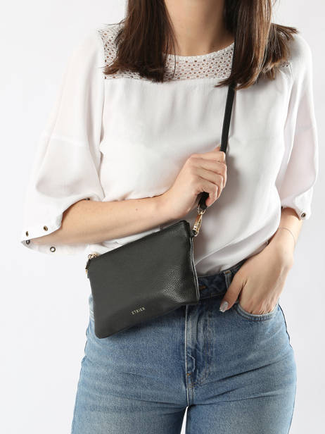 Sac Bandoulière Tradition Cuir Etrier Noir tradition ETRA0141 vue secondaire 1